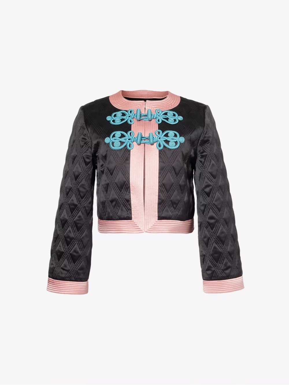 VALENTINO DUCHESSE QUILTED RELAXED FIT SILK JACKET